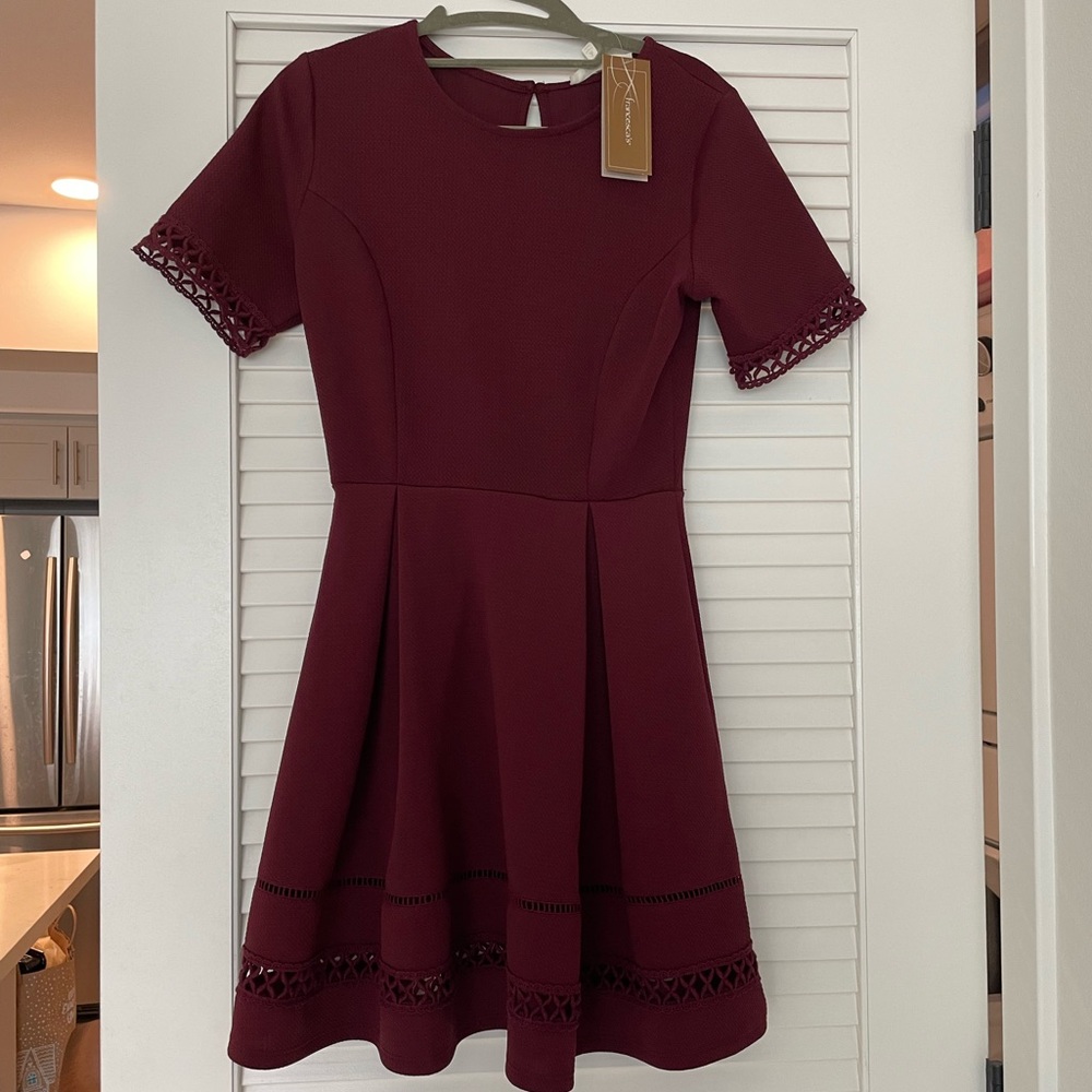 Miami wine colored dress